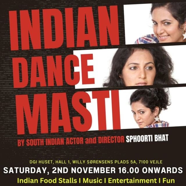 INDIAN DANCE MASTI!!! 

The clock is ticking! ⏳ 𝐎𝐧𝐥𝐲 𝟗 𝐝𝐚𝐲𝐬 𝐫𝐞𝐦𝐚𝐢𝐧 𝐟𝐨𝐫 𝐫𝐞𝐠𝐢𝐬𝐭𝐫𝐚𝐭𝐢𝐨𝐧𝐬!!! 𝐇𝐚𝐯𝐞 𝐲𝐨𝐮 𝐬𝐞𝐜𝐮𝐫𝐞𝐝 𝐲𝐨𝐮𝐫 𝐬𝐩𝐨𝐭.. 𝐃𝐢𝐰𝐚𝐥𝐢 - 𝐅𝐞𝐬𝐭𝐢𝐯𝐚𝐥 𝐨𝐟 𝐋𝐢𝐠𝐡𝐭𝐬 𝐄𝐯𝐞𝐧𝐭 𝐨𝐧 𝐍𝐨𝐯𝐞𝐦𝐛𝐞𝐫 𝟐! 🎆🌟 𝐃𝐨𝐧'𝐭 𝐦𝐢𝐬𝐬 𝐨𝐮𝐭—𝐫𝐞𝐠𝐢𝐬𝐭𝐞𝐫 𝐧𝐨𝐰 𝐭𝐨 𝐞𝐱𝐩𝐞𝐫𝐢𝐞𝐧𝐜𝐞 𝐚 𝐧𝐢𝐠𝐡𝐭 𝐨𝐟 𝐯𝐢𝐛𝐫𝐚𝐧𝐭 𝐜𝐮𝐥𝐭𝐮𝐫𝐞, 𝐟𝐨𝐨𝐝, 𝐥𝐚𝐮𝐠𝐡𝐭𝐞𝐫, 𝐚𝐧𝐝 𝐜𝐞𝐥𝐞𝐛𝐫𝐚𝐭𝐢𝐨𝐧! 🪔🎭 https://indianassociationdenmark.com/iad/diwali2024/ 

Sphoorti Bhat is a versatile, multi-talented experienced actress from the south Indian film industry, performed in Kannada, Tamil movies, and commercial advertisements. 🌟🎥 

Sphoorti is also trained in Bollywood freestyle and semi-classical dance, a fashion influencer, and being a national-level athlete, turned her interest into being a fitness trainer. 💃🕺🏋️‍♀️ 

With 12 years + experience of acting, directing, and choreography, Sphoorti has graduated as a Doctor of alternate medicines with specialization in Nutrition and cosmetology. Sphoorti also runs a modeling and event management agency in Karnataka, executing many beauty pageant shows overall India. 

https://www.facebook.com/shonashau 

https://www.instagram.com/sphoortibhat/ 

@sphoortibhat @indiaindenmark @danishcultureindia @danishculturalinstitute @dkinindia @vejlekommune @visitvejleofficial @cityvejle

#SphoortiBhat #Actress #Dancer #Inspiration #IADDiwali2024 #FestivalOfLights #CommunitySpirit #DiwaliCelebration #DiwaliVejle #vejle